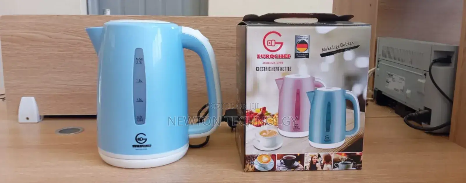 Plastic Eurochef White Kettle