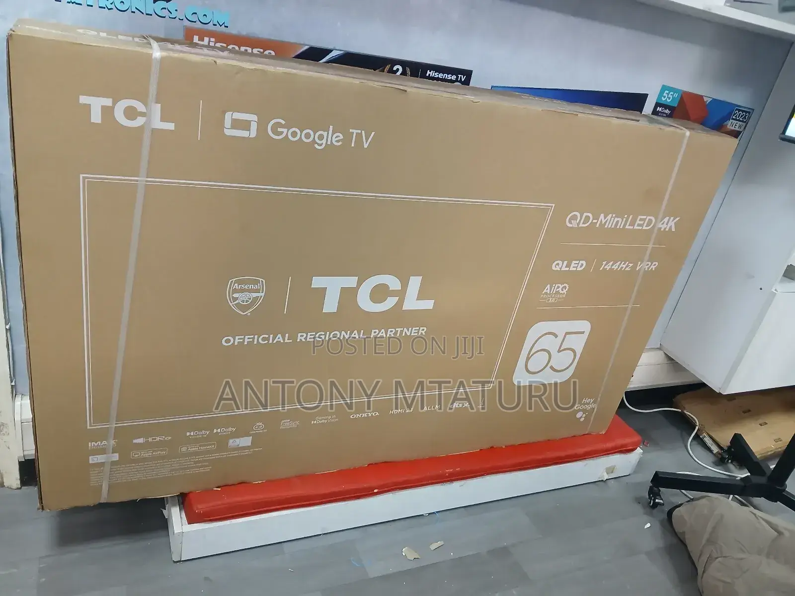 TCL 65′′ 65c7k Qd-Mini Led Qpro Google Tv