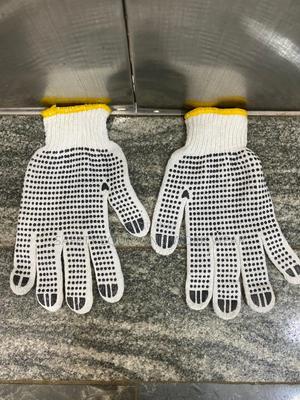 Non Slip Cotton Dotted Gloves - thumbnail 2