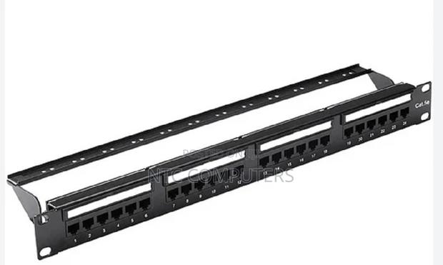 Vention Cat.6 Utp 24 Ports Keystone Patch Panel Black