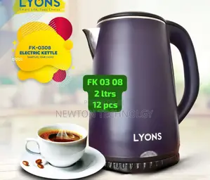 2 Litres Black Ailyons Plastic Kettle