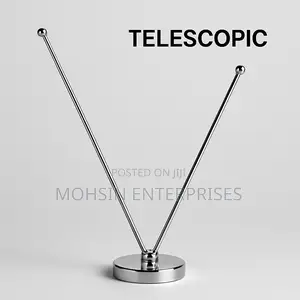 Telescopic Dual Flag Stand With Sleek Chrome Finish