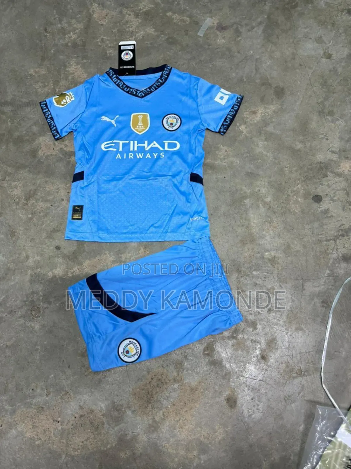 Blue Football 2pc Tshirt+Short