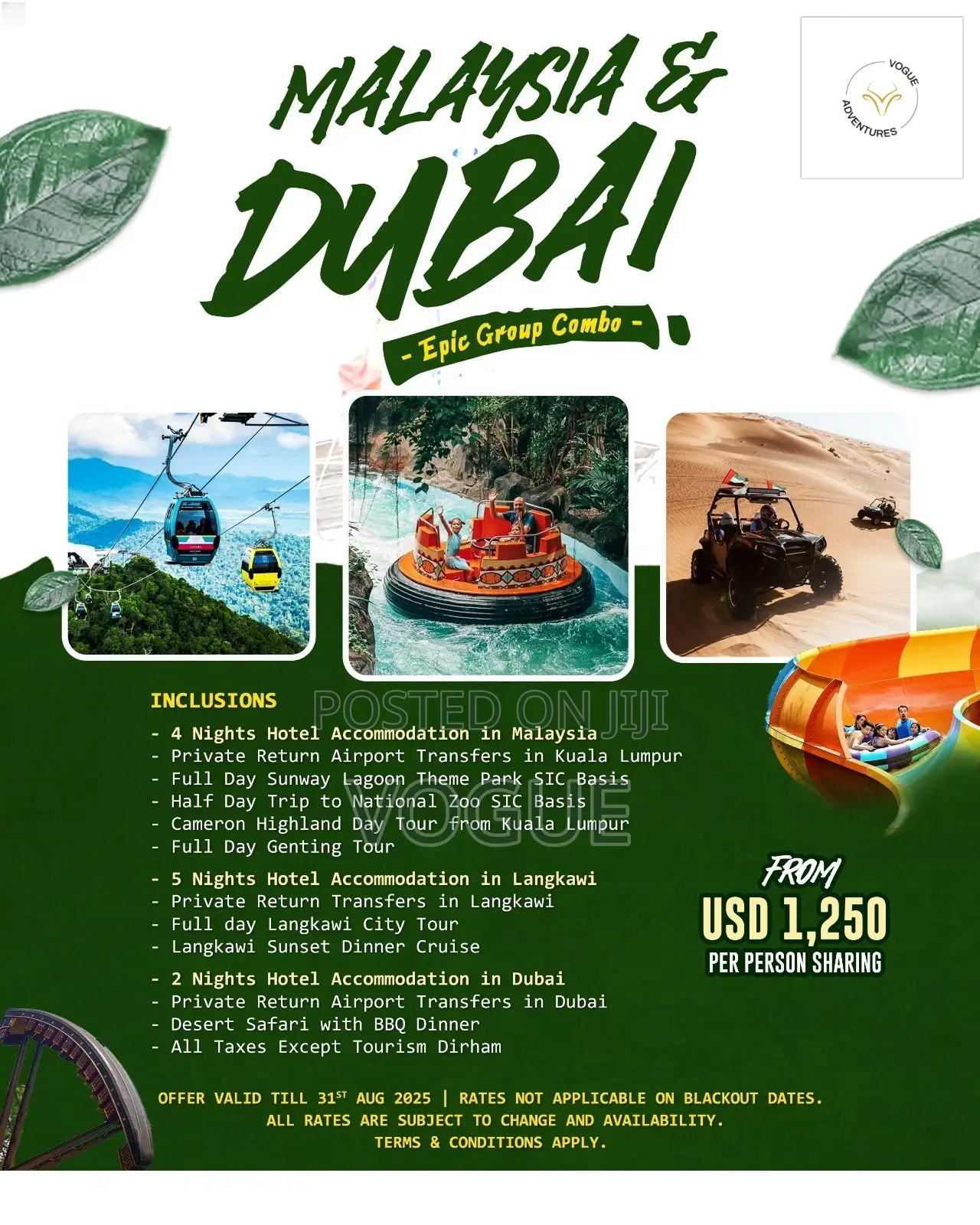 Malaysia and Dubai Combo Travel Package With Activities
