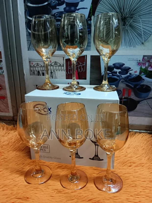  *Gold Wine Glasses Set*.
 *Set Consists . - thumbnail 2
