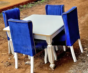Dinning Set With White Table.