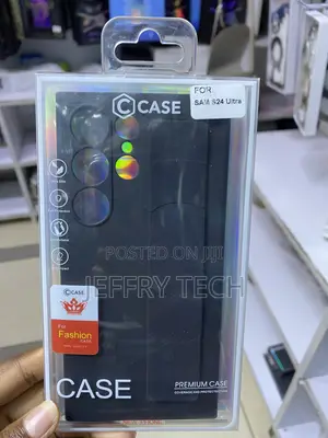 Vegan Samsung Galaxy S24 Ultra Standing Grip, Silicone Cover