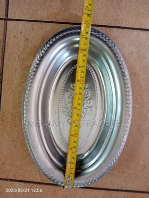 Stainless Steel Oval Plate 30cm