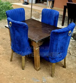 Dinning Set Blue Seats