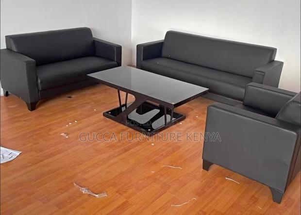 Sofas: Modern and Simple Reception Area 5-Seater Sofa Set - thumbnail 3