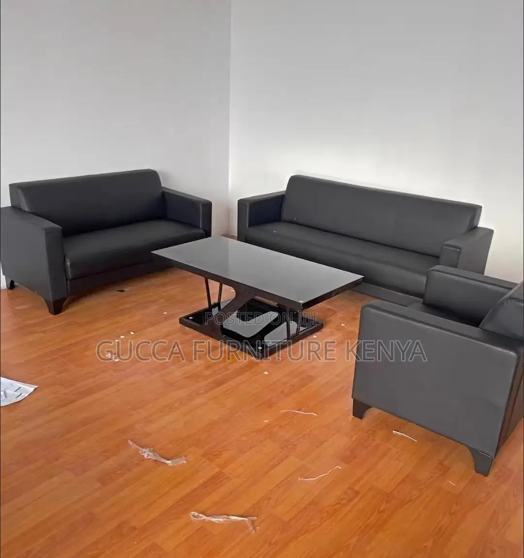 Sofas: Modern and Simple Reception Area 5-Seater Sofa Set
