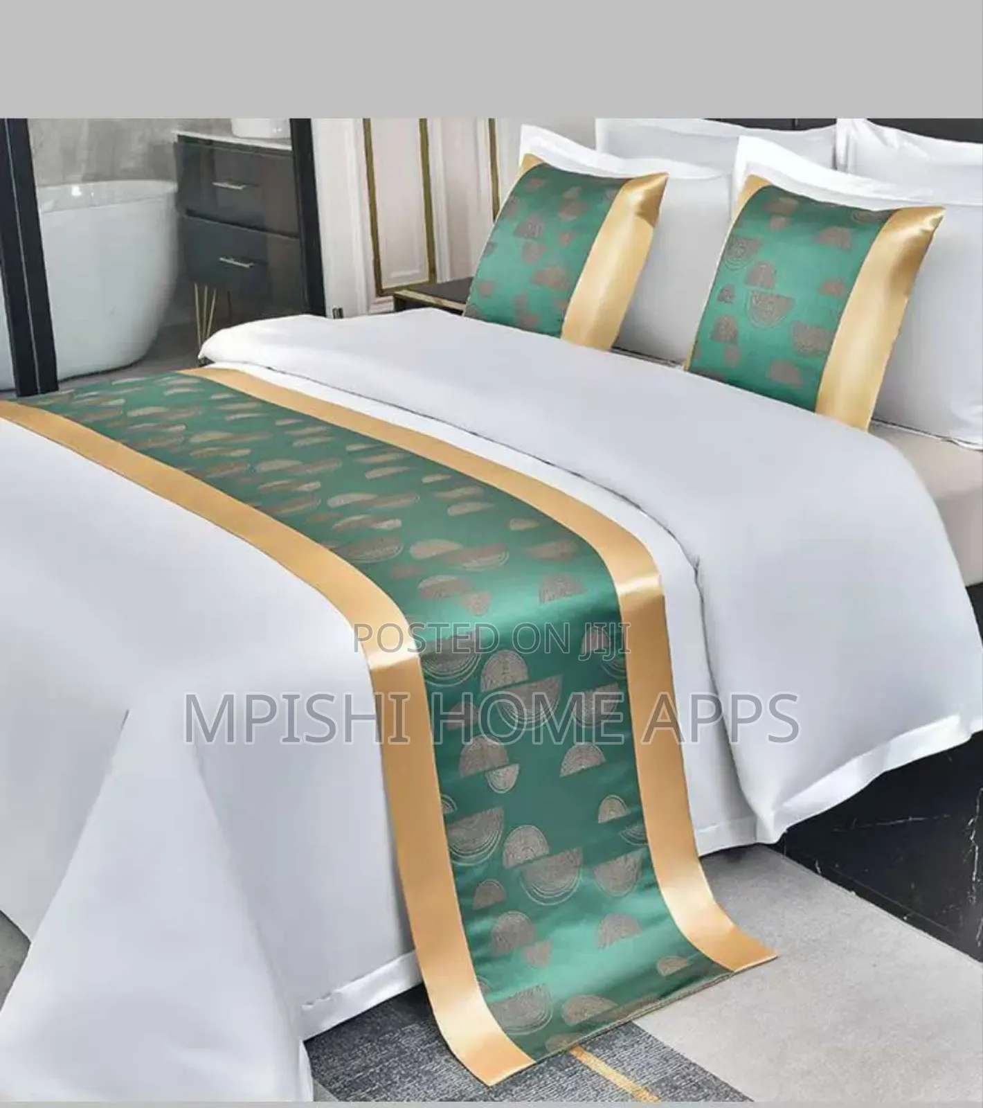 Bed Runner With Pillow Case Set