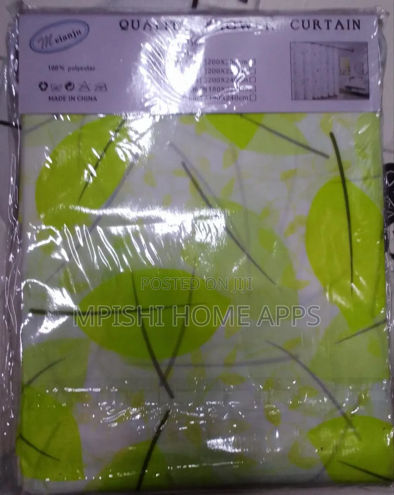 Flowered Shower Curtain