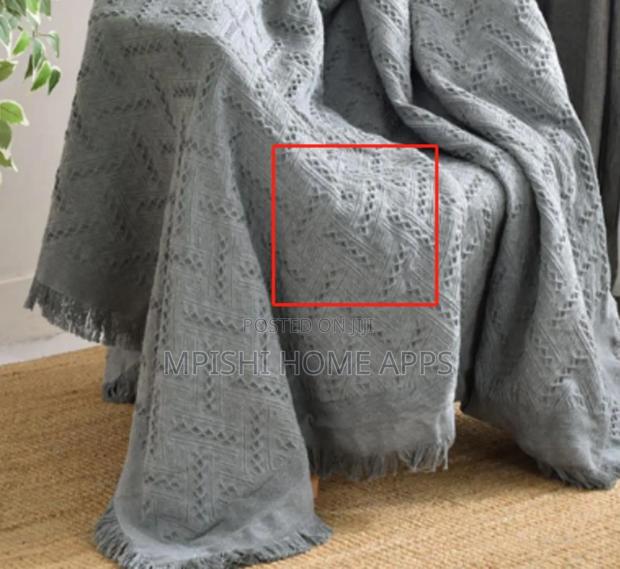 Knitted Throw Blanket - main view