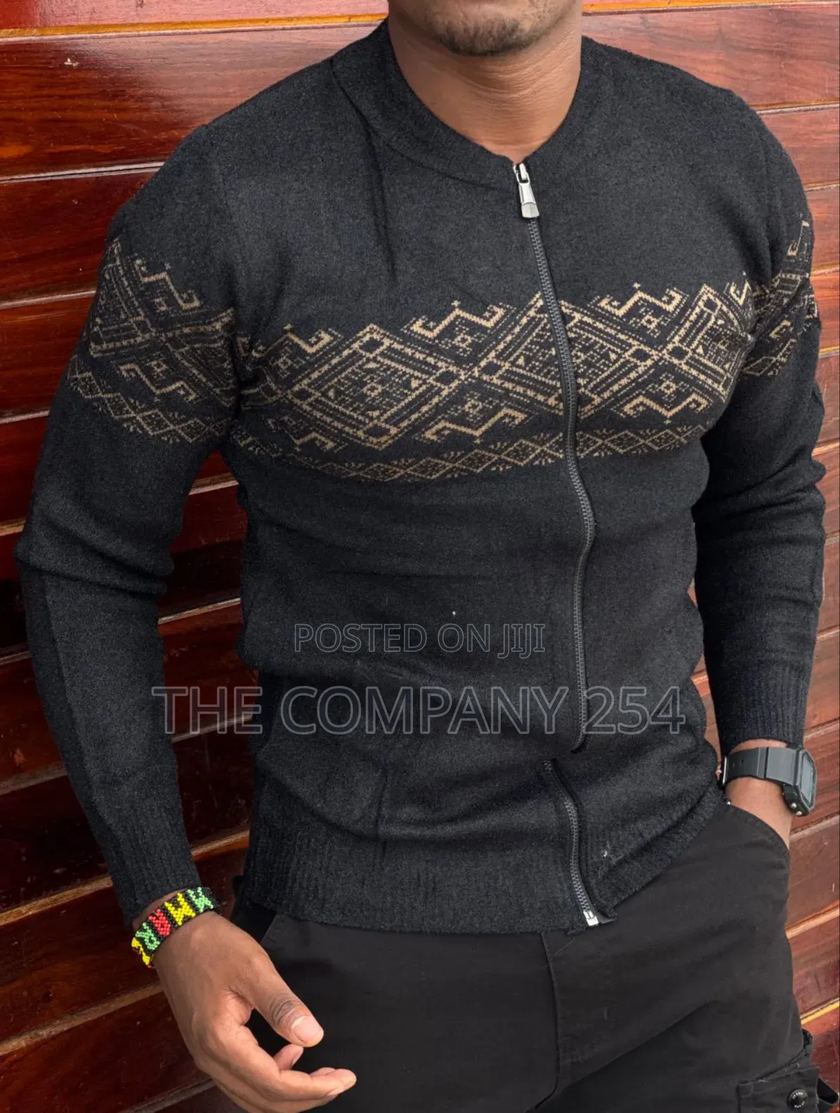Quality Cotton Fleece Zipper Casual Designer Sweater