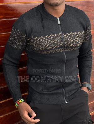 Quality Cotton Fleece Zipper Casual Designer Sweater