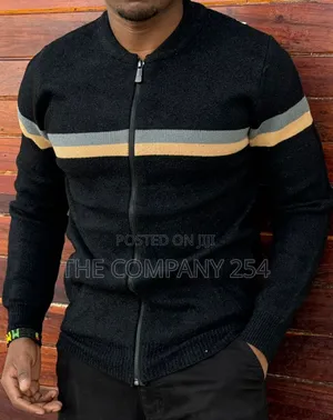 Quality Cotton Fleece Zipper Casual Designer Sweater
