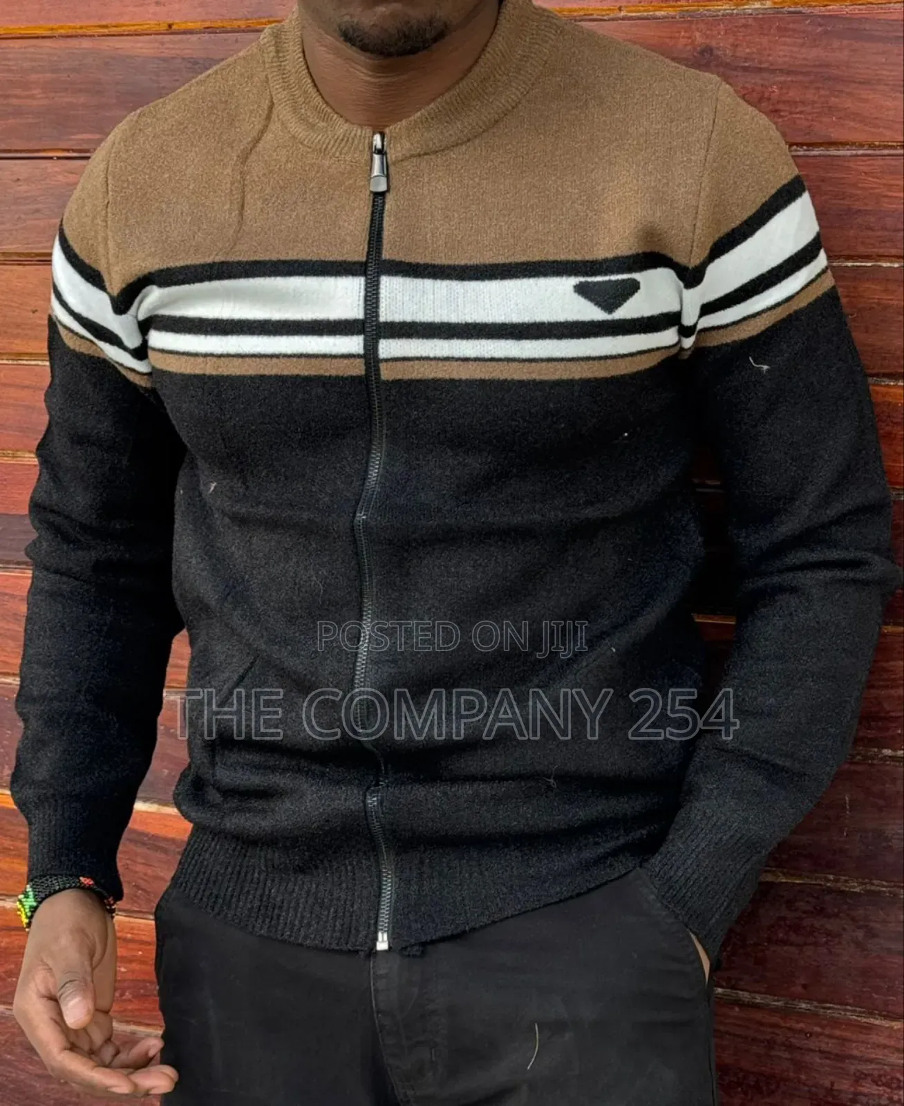 Quality Cotton Fleece Zipper Casual Designer Sweater