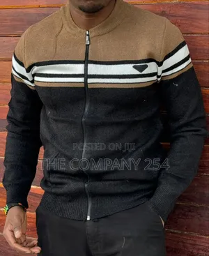 Quality Cotton Fleece Zipper Casual Designer Sweater