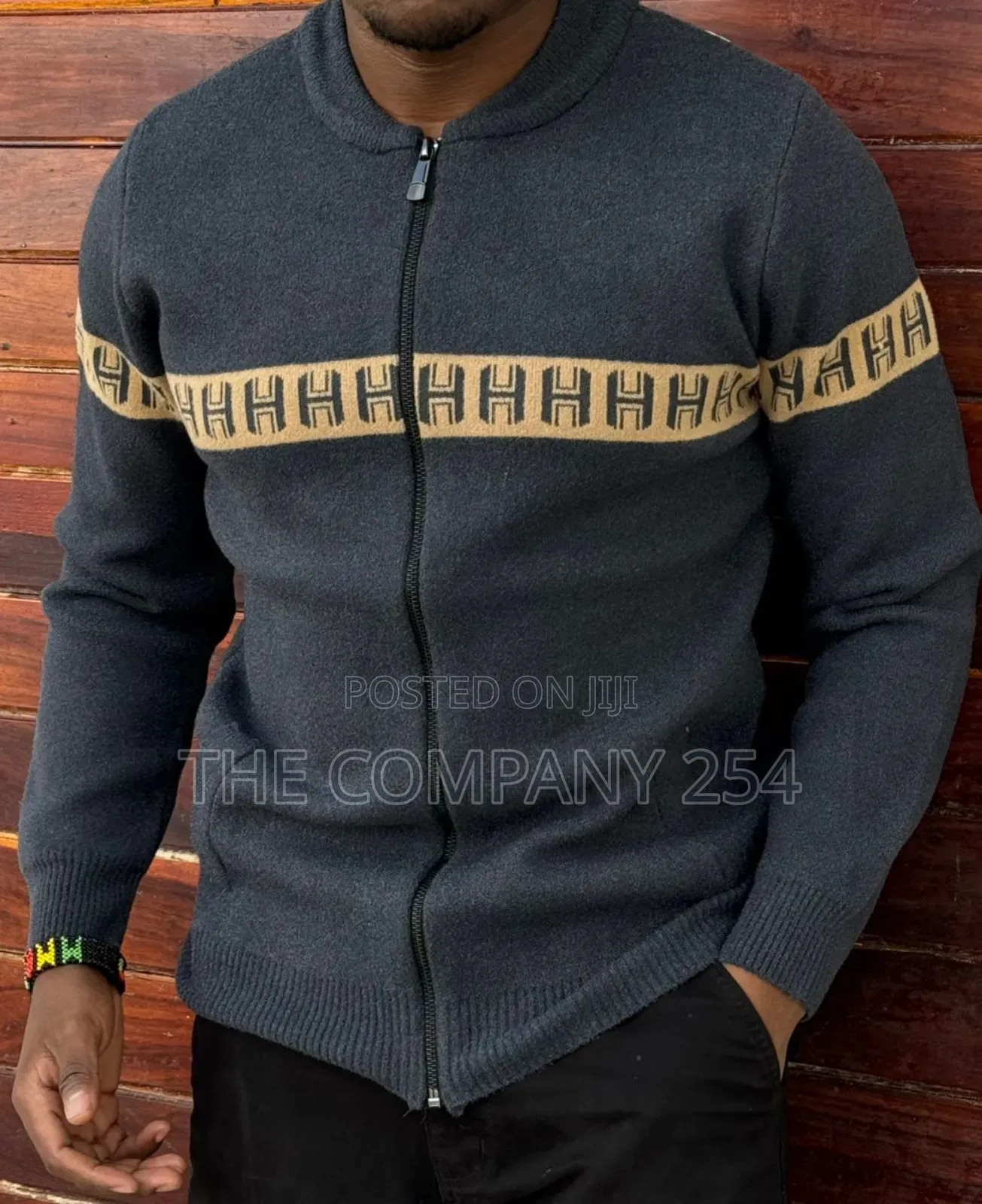 Quality Cotton Fleece Zipper Casual Designer Sweater