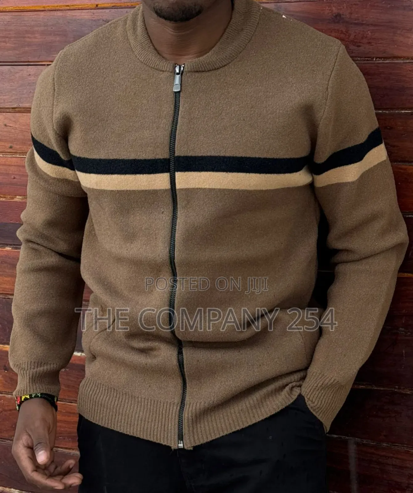 Quality Cotton Fleece Zipper Casual Designer Sweater