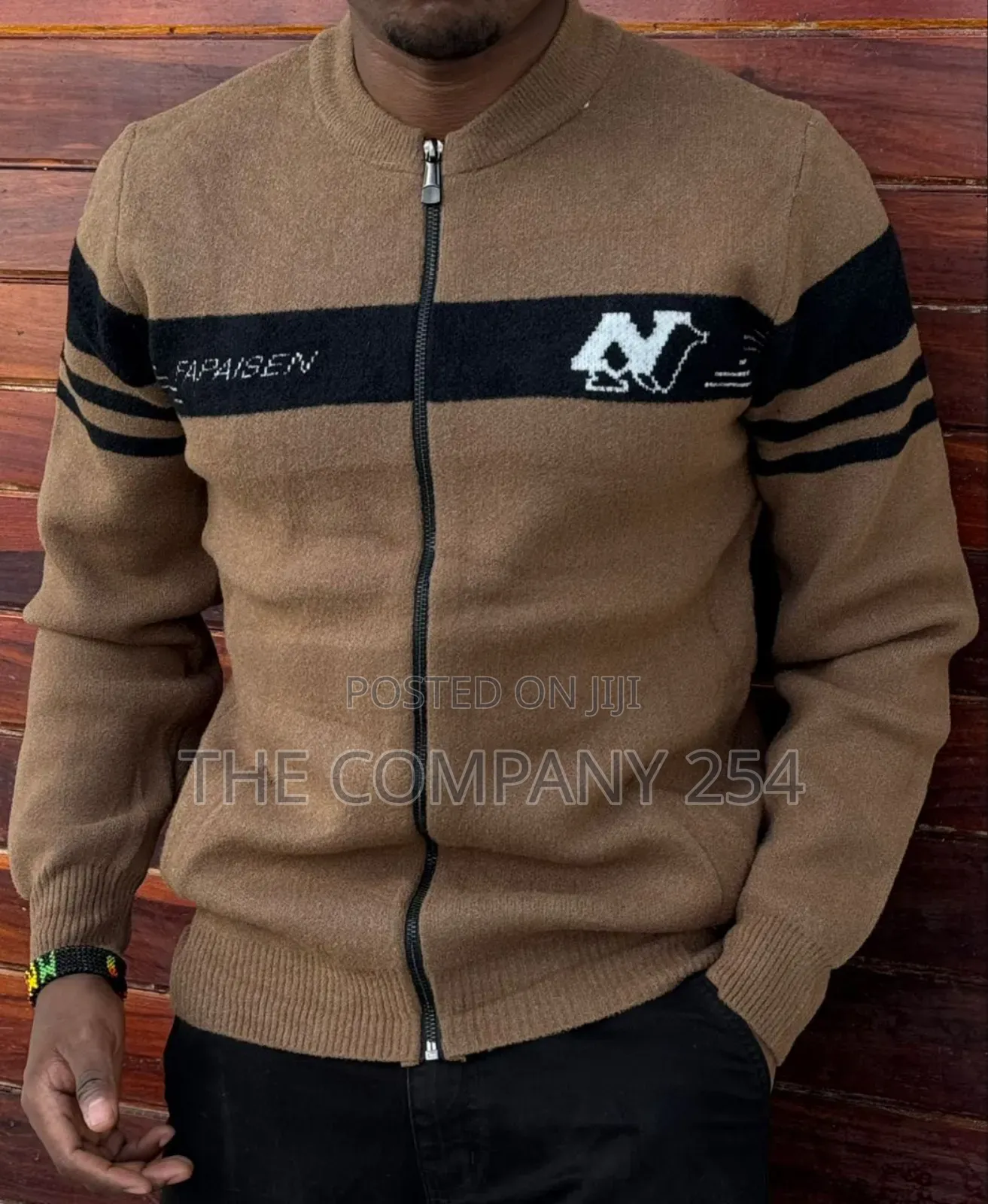 Quality Cotton Fleece Zipper Casual Designer Sweater