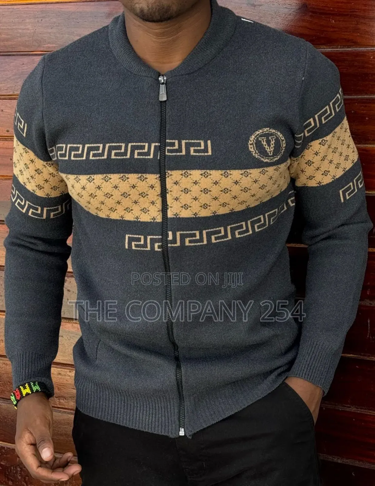 Quality Cotton Fleece Zipper Casual Designer Sweater