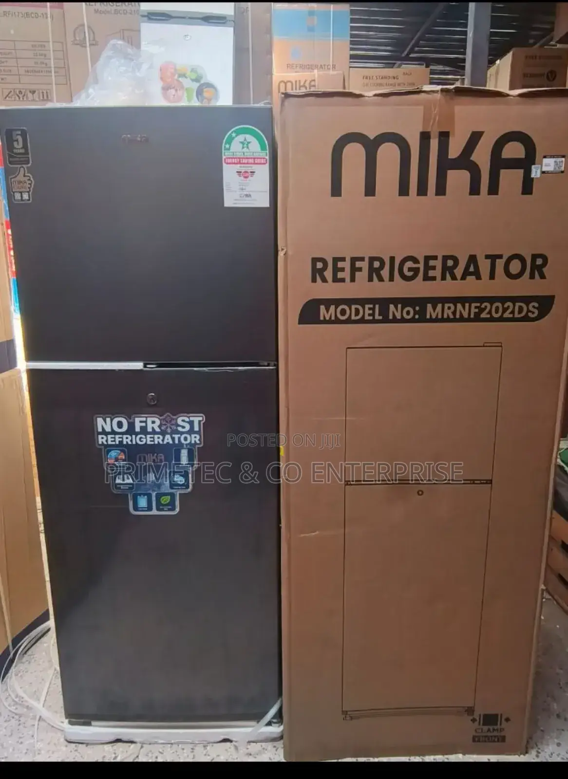 Mika 202litres No Frost Double Door Refrigerator