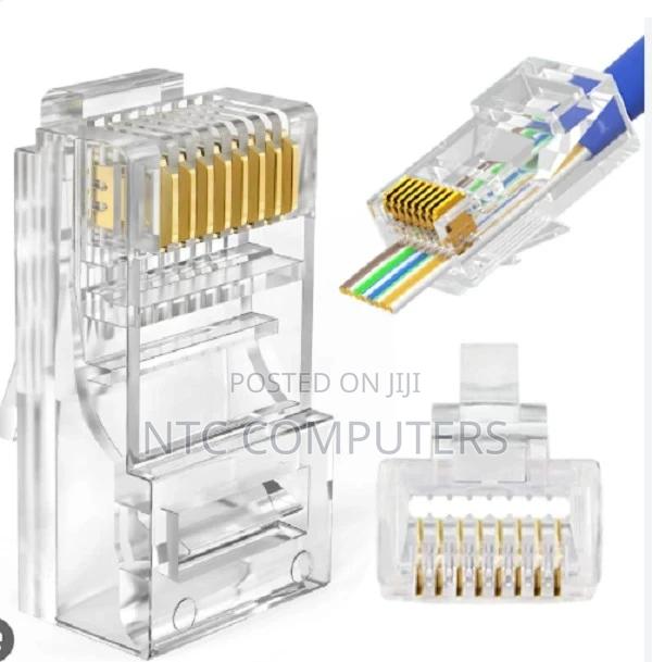 Vention Cat.6a Utp Rj45 Modular Plug Transparent 100 Pack