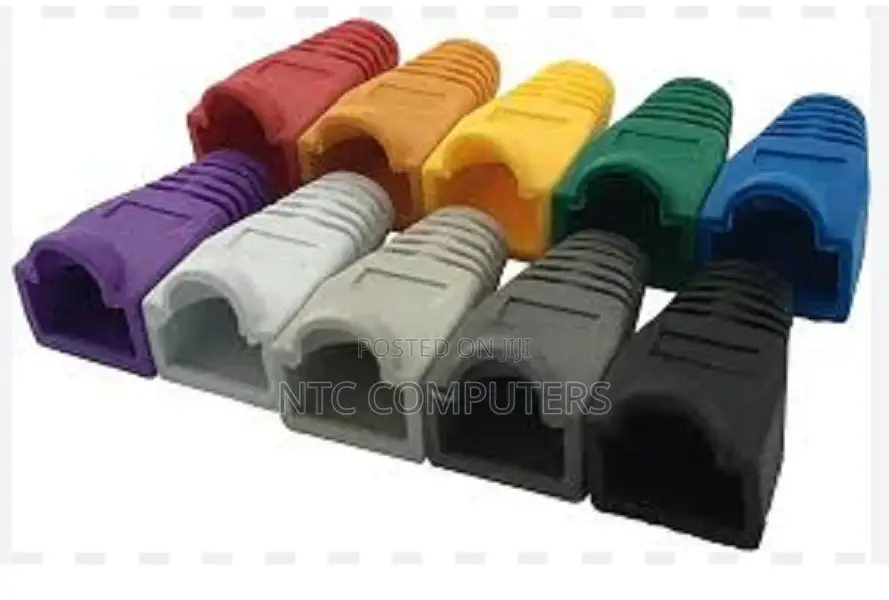 Vention Rj45 Strain Relief Boots Red PVC Type 100 Pack, Red