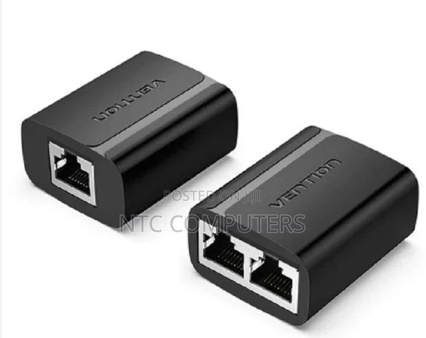 Vention Rj45 Splitter Adapter Black PVC Type