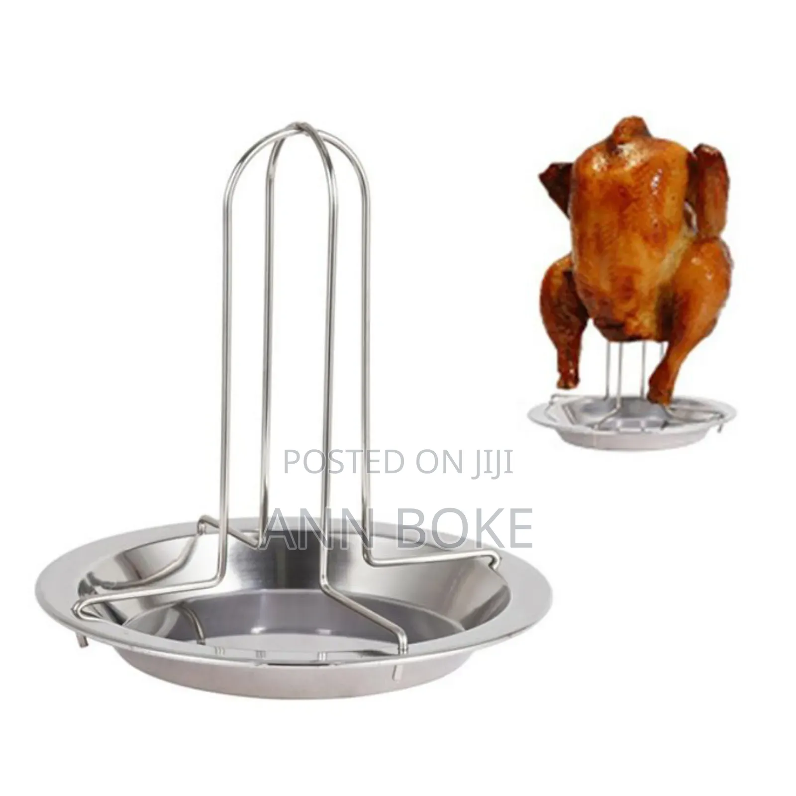 *Stainless Steel Rotisserie Chicken Roaster Grill Stand *