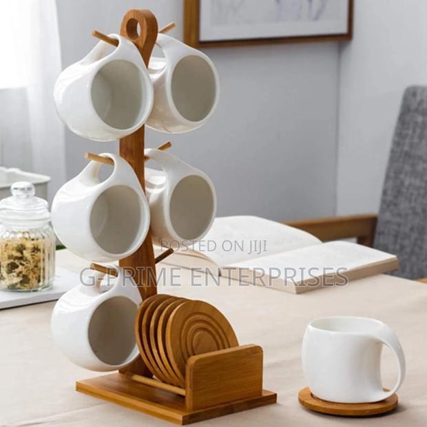 Ceramic Cup Set+Stand - main view