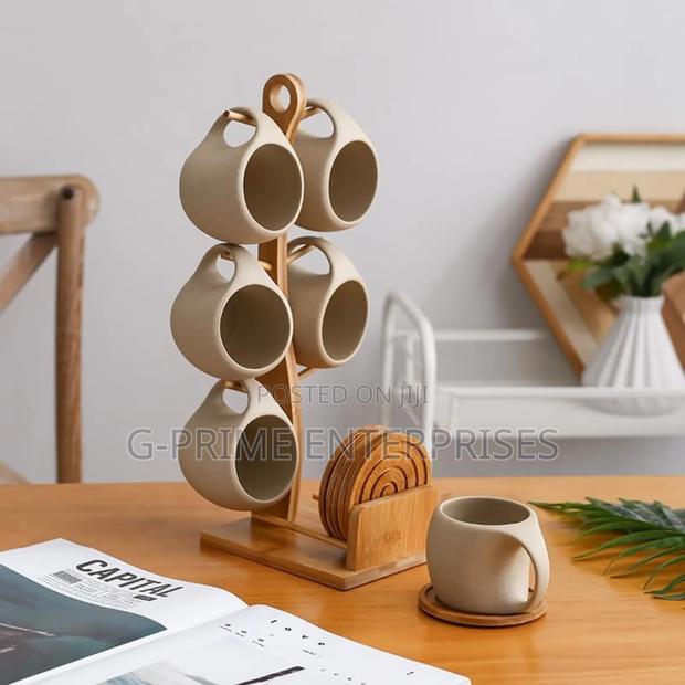 Ceramic Cup Set+Stand - thumbnail 4