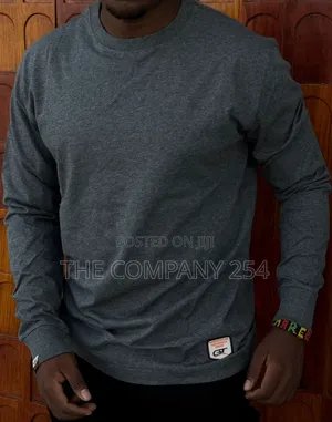 Quality Cotton Round Neck Long Sleeve Sweatshirt T-Shirt
