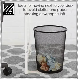 *9l Metallic Mesh Dust Bin Now Available in Black