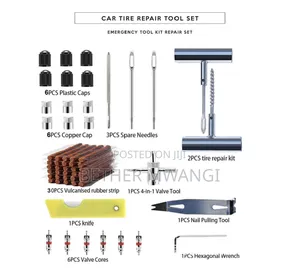 34-PCS Car Tubeless Tyre Repair Kit in Kenya