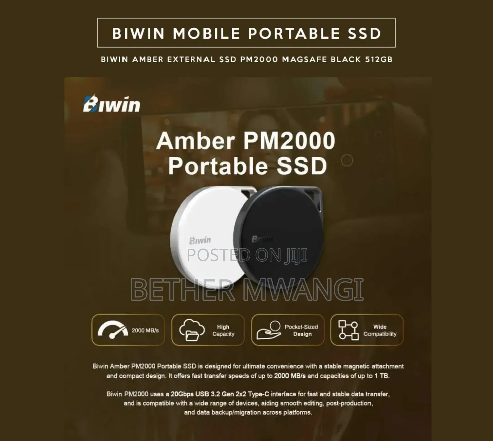 Biwin Mobile Portable SSD in Kenya