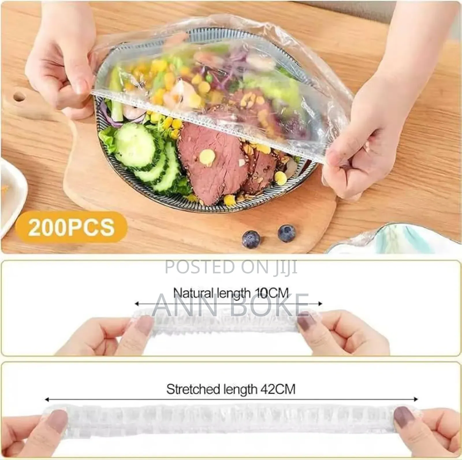 100pc Pack of Clear Stretching