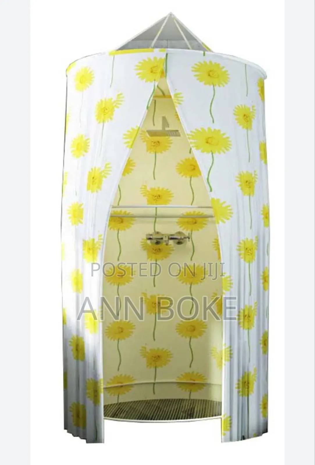*Portable Foldable Round Waterproof Fabric Shower