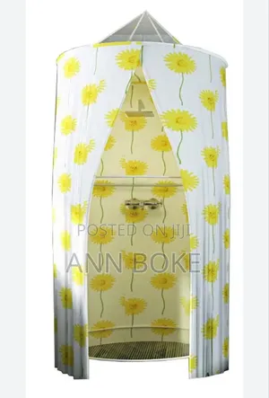 *Portable Foldable Round Waterproof Fabric Shower