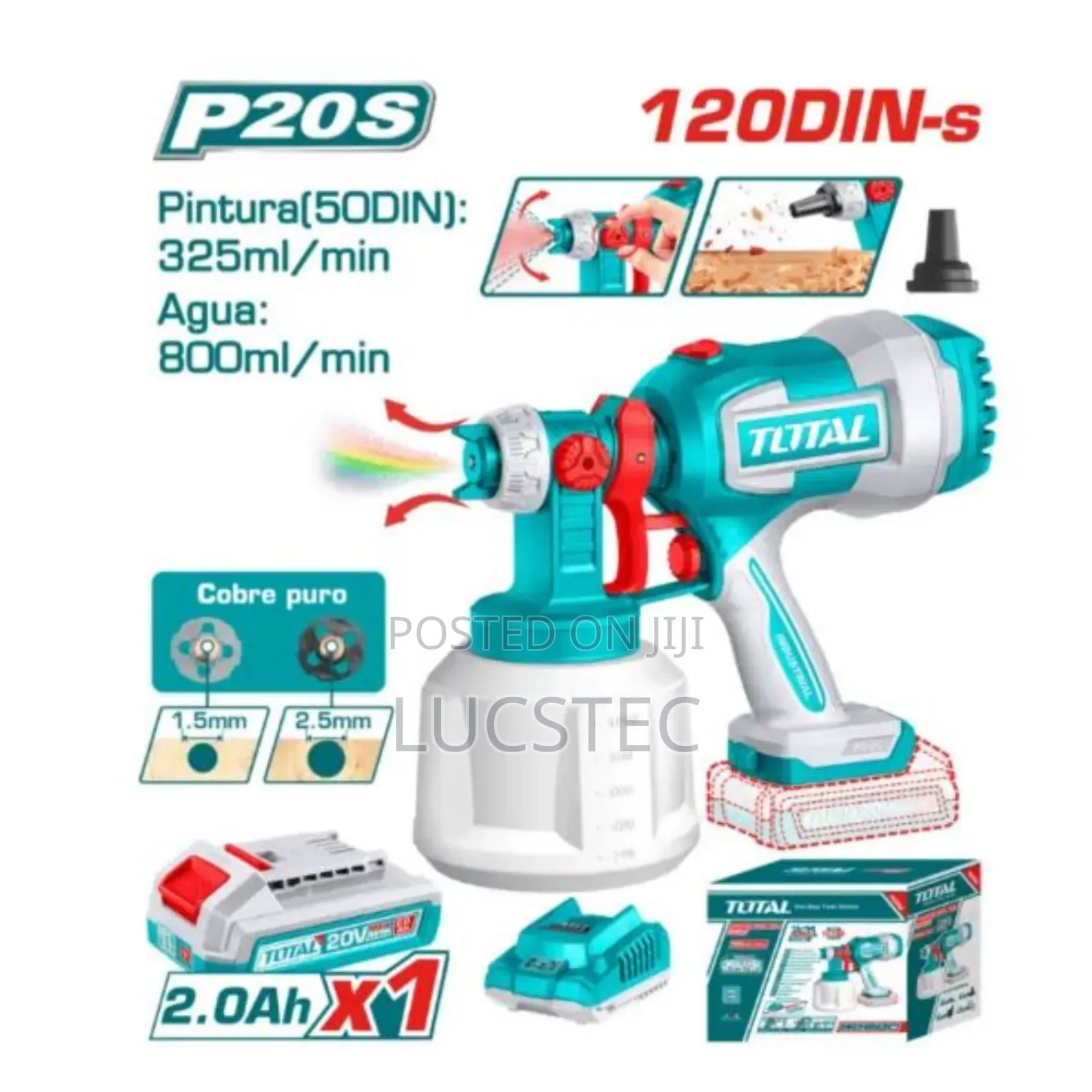 Cordless Spray Gun 20v (Tsgli20042)