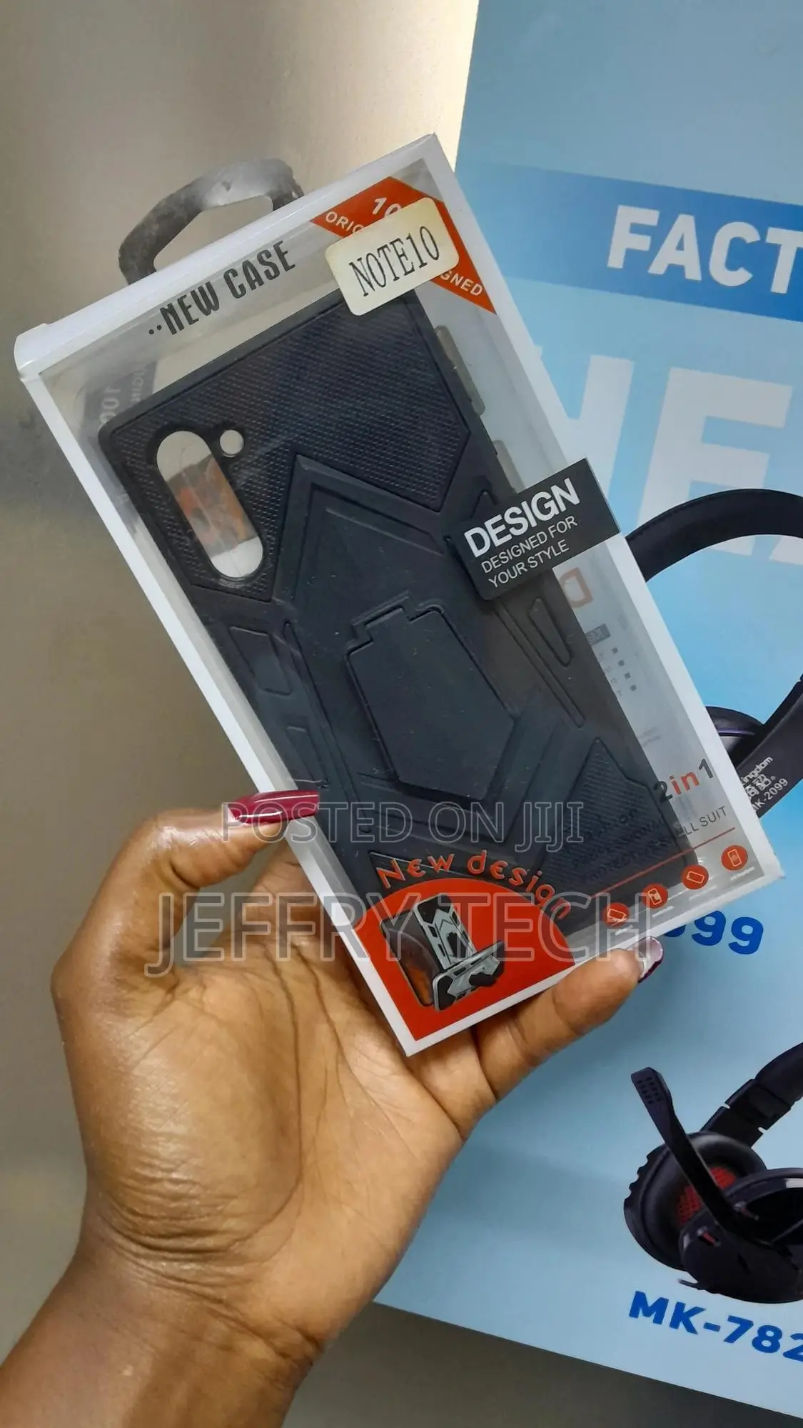Dexnor Galaxy Note10+ Rugged Protective Cover, Black