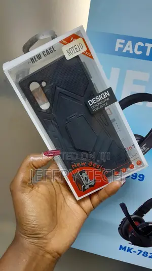 Dexnor Galaxy Note10+ Rugged Protective Cover, Black