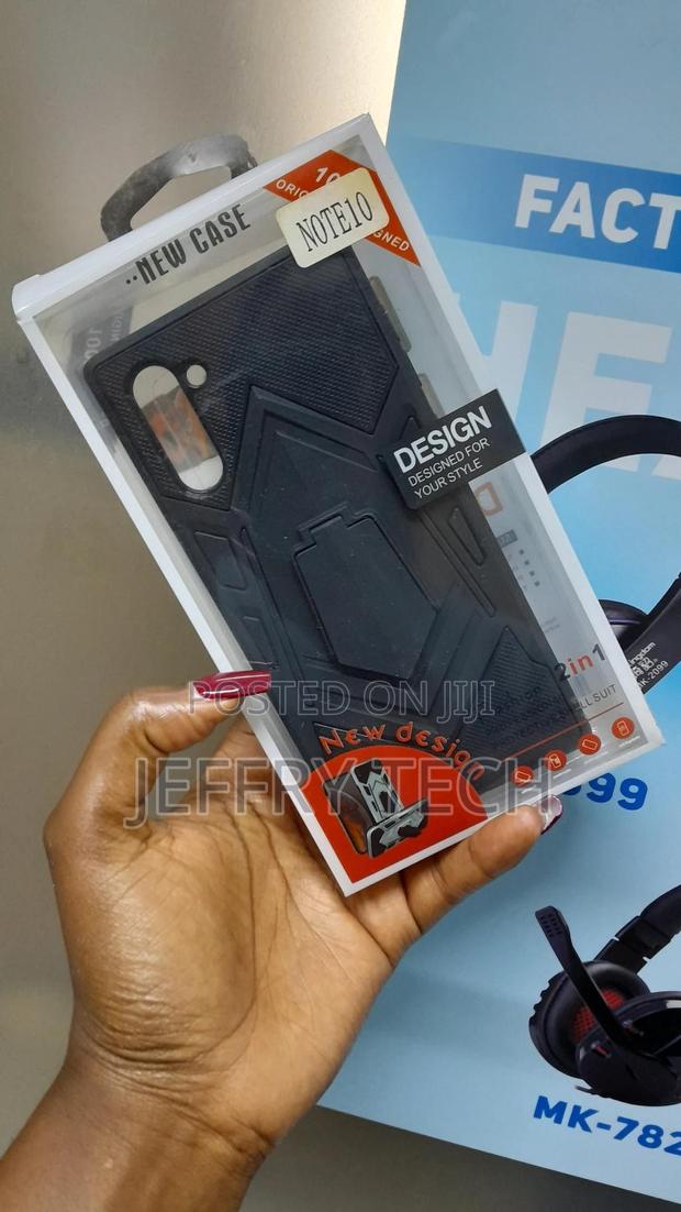Dexnor Galaxy Note10+ Rugged Protective Cover, Black - thumbnail 2