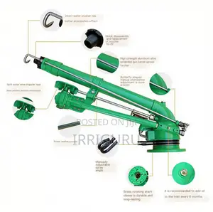 Gear Driven Raingun Sprinkler Irrigation Machine