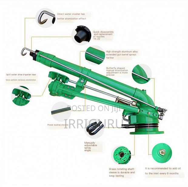 Gear Driven Raingun Sprinkler Irrigation Machine - thumbnail 2