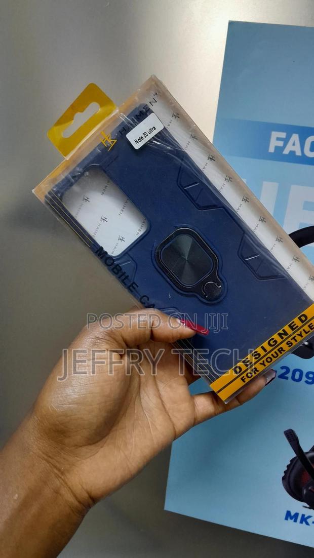 Maikezi Galaxy Note 20 Ultra Hard Ring Holder Kickstand Case - thumbnail 3