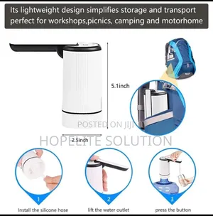 Portable Water Bottle Pump