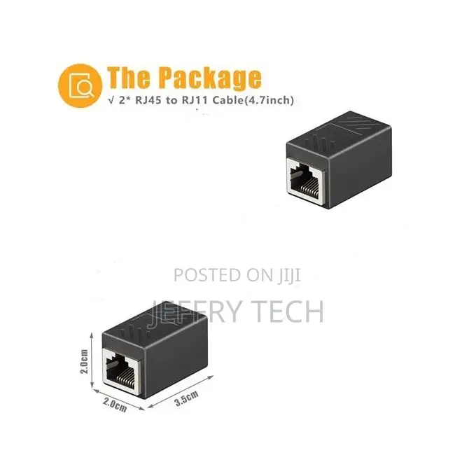 Rj11 Female to Female Lan Connector/Adapter 2units